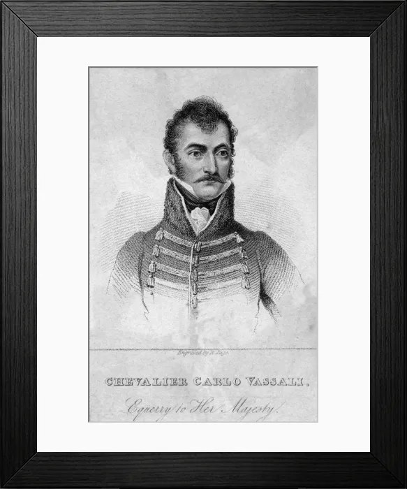 Framed Print : Carlo Count Vassali Framed Print : Carlo Count Vassali
