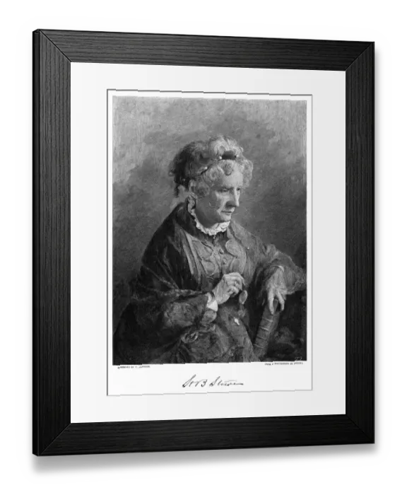 Framed Print : Harriet Beecher Stowe Framed Print : Harriet Beecher Stowe