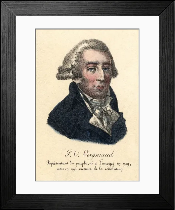 Framed Print : Pierre Vergniaud Framed Print : Pierre Vergniaud