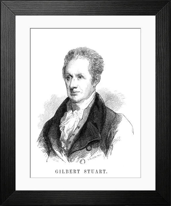 Framed Print : Gilbert Stuart, Artist Framed Print : Gilbert Stuart, Artist