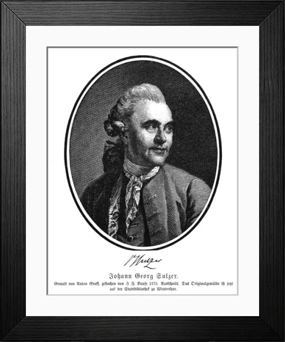 Framed Print : Johann Georg Sulzer - 1