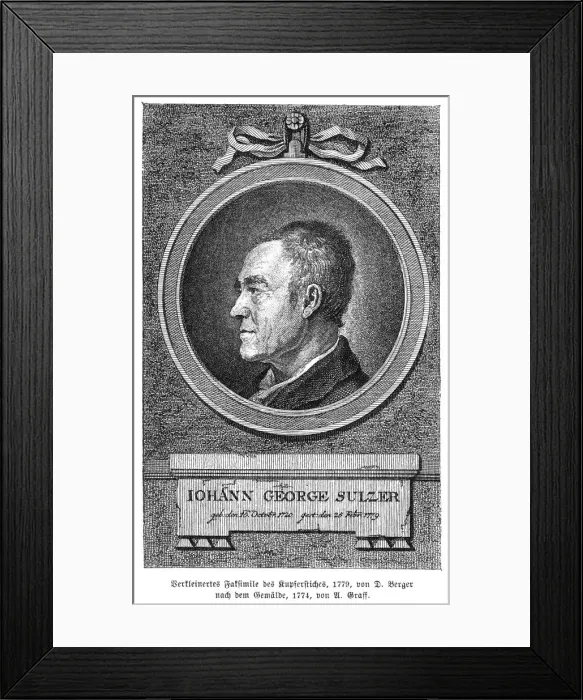 Framed Print : Johann Georg Sulzer - 2 Framed Print : Johann Georg Sulzer - 2