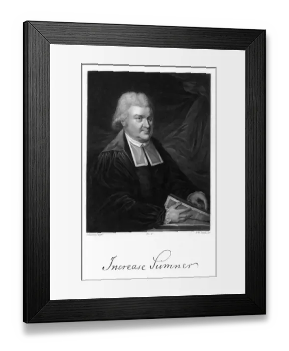 Framed Print : Increase Sumner Framed Print : Increase Sumner