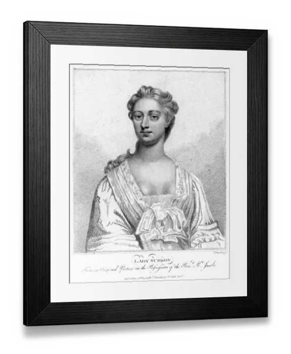 Framed Print : Charlotte Lady Sundon Framed Print : Charlotte Lady Sundon