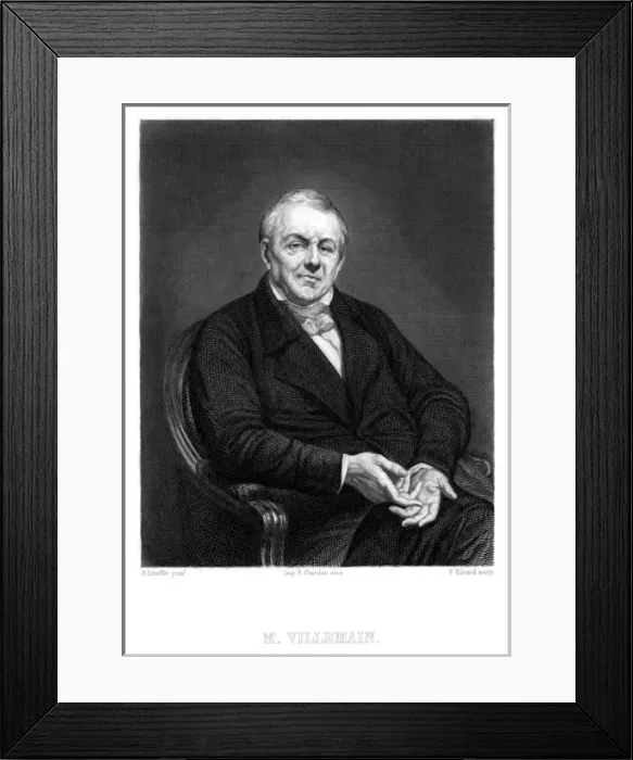 Framed Print : Abel Francois Villemain Framed Print : Abel Francois Villemain