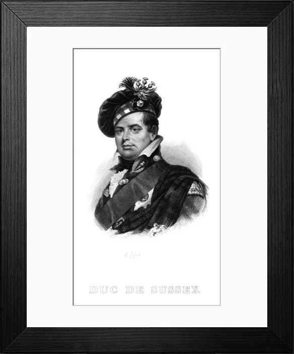 Framed Print : Aug. Fred. Duke Sussex 6 Framed Print : Aug. Fred. Duke Sussex 6