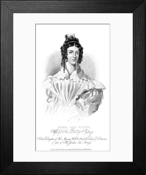 Framed Print : Lady Sophia Sidney Framed Print : Lady Sophia Sidney