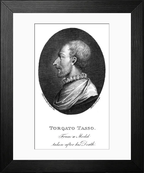 Framed Print : Torquato Tasso Profile Framed Print : Torquato Tasso Profile