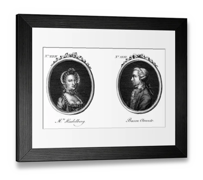 Framed Print : Horace Walpole & Friend Framed Print : Horace Walpole & Friend