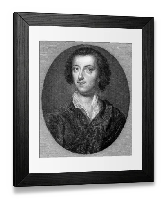 Framed Print : Horace Walpole Age 28 Framed Print : Horace Walpole Age 28