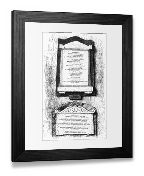 Framed Print : Tennyson / Hallam Slabs Framed Print : Tennyson / Hallam Slabs