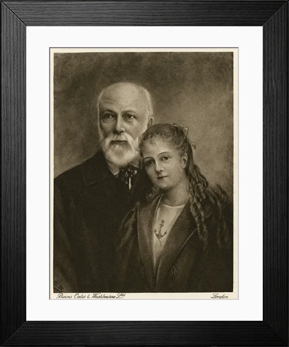 Framed Print : Therese and her papa Framed Print : Therese and her papa