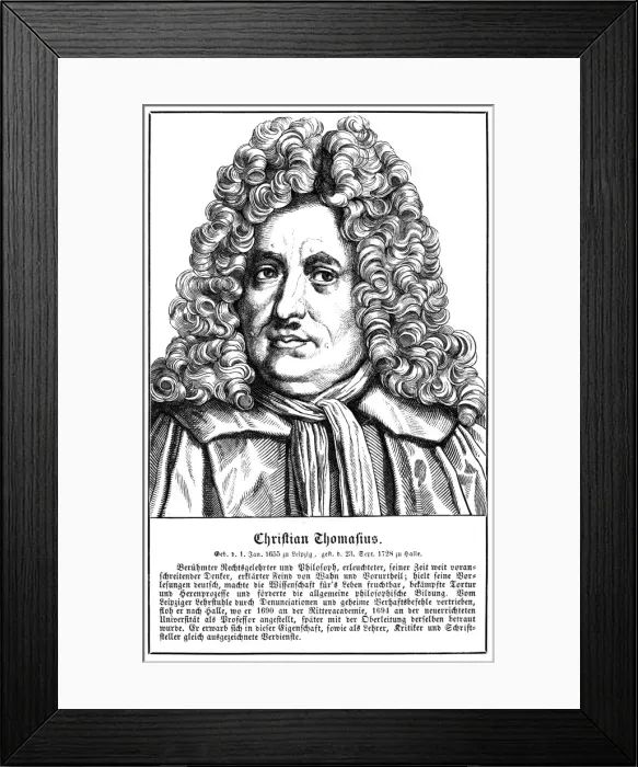 Framed Print : Christian Thomasius - 1 Framed Print : Christian Thomasius - 1