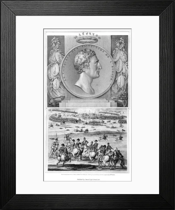 Framed Print : Wellington and Battle Framed Print : Wellington and Battle