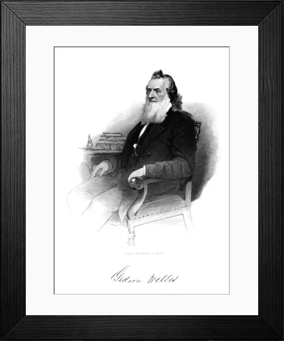 Framed Print : Gideon Welles - 1 Framed Print : Gideon Welles - 1