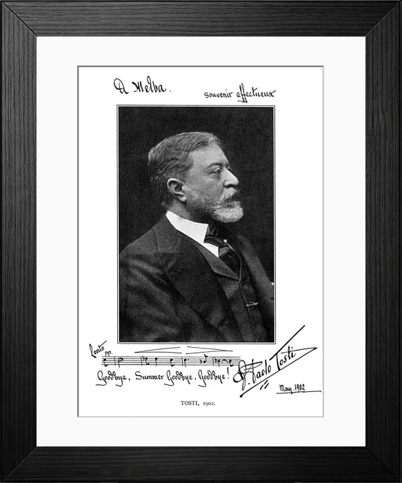 Framed Print : TOSTI IN 1902 Framed Print : TOSTI IN 1902