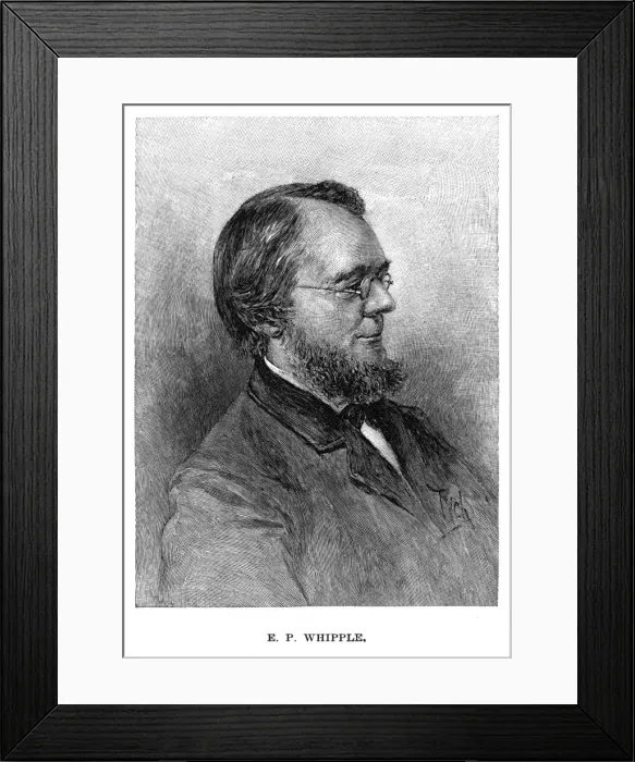 Framed Print : Edwin Percy Whipple Framed Print : Edwin Percy Whipple