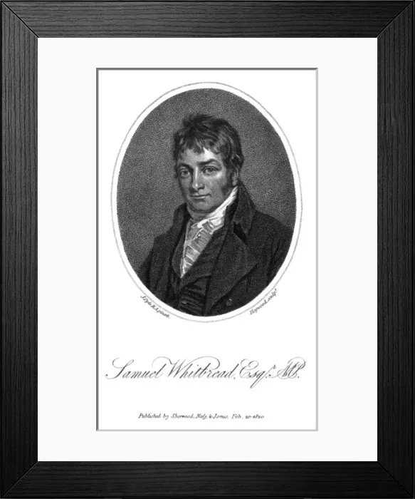 Framed Print : Samuel Whitbread Framed Print : Samuel Whitbread