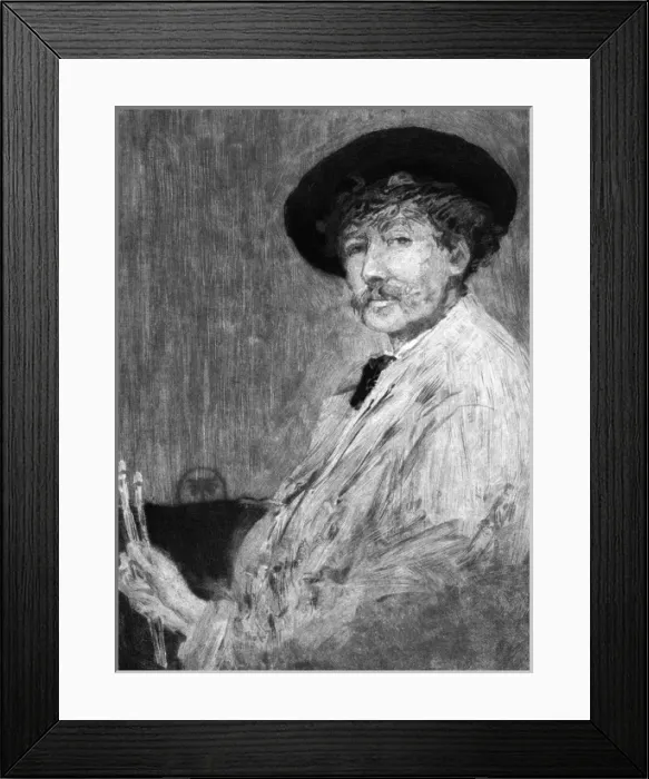 Framed Print : Whistler Self-Portrait Framed Print : Whistler Self-Portrait