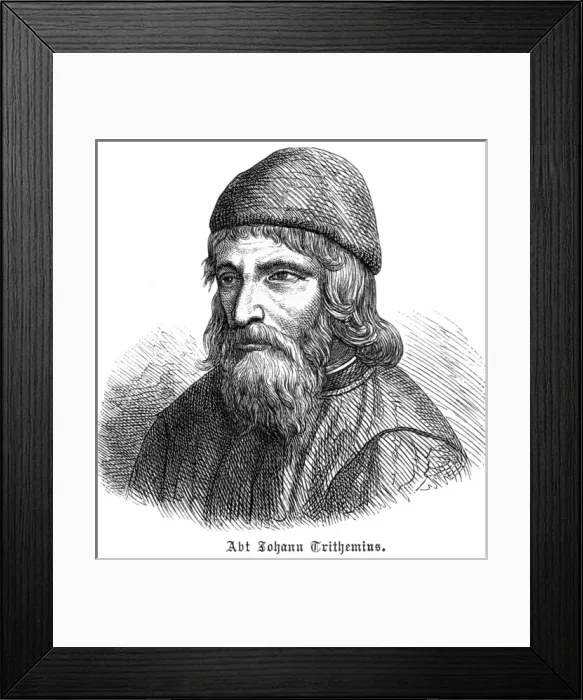 Framed Print : Johannes Tritheim Framed Print : Johannes Tritheim