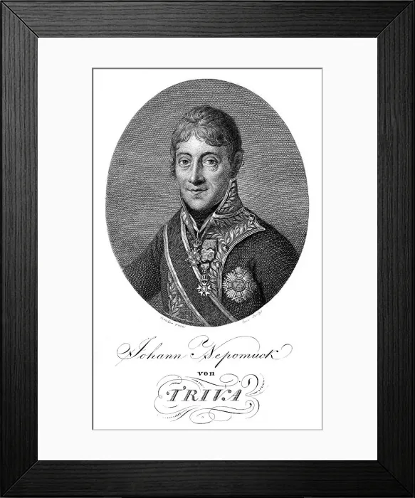 Framed Print : Johann Nepomuk Triva Framed Print : Johann Nepomuk Triva