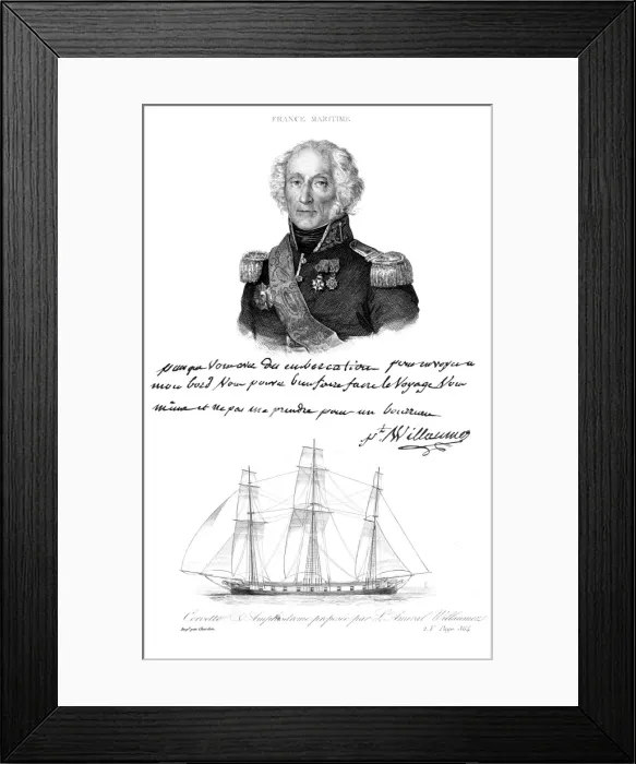 Framed Print : Jean Comte Willaumez Framed Print : Jean Comte Willaumez