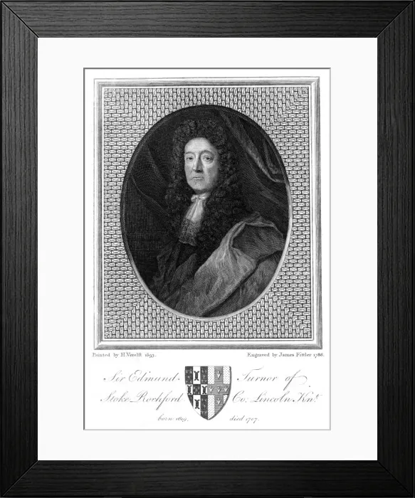 Framed Print : Sir Edmund Turnor Framed Print : Sir Edmund Turnor