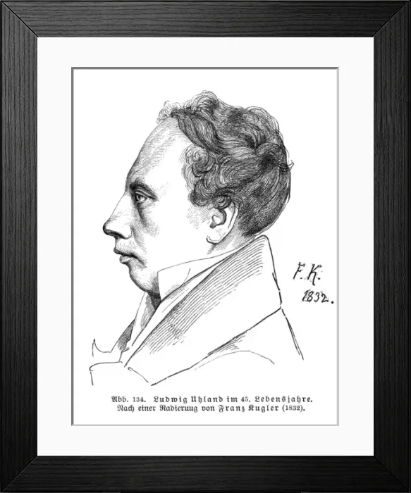 Framed Print : Johann Uhland - 3 Framed Print : Johann Uhland - 3
