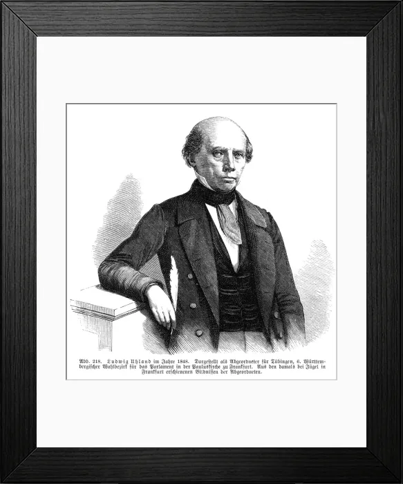 Framed Print : Johann Uhland - 2 Framed Print : Johann Uhland - 2