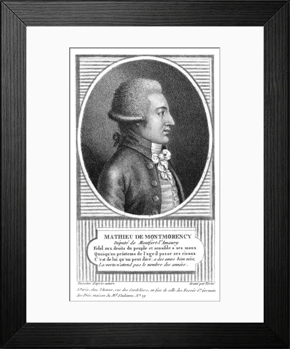 Framed Print : Mathieu De Montmorency Framed Print : Mathieu De Montmorency