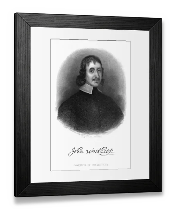 Framed Print : John Winthrop Younger Framed Print : John Winthrop Younger