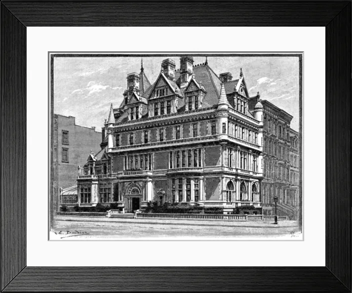 Framed Print : Vanderbilt New York Home Framed Print : Vanderbilt New York Home