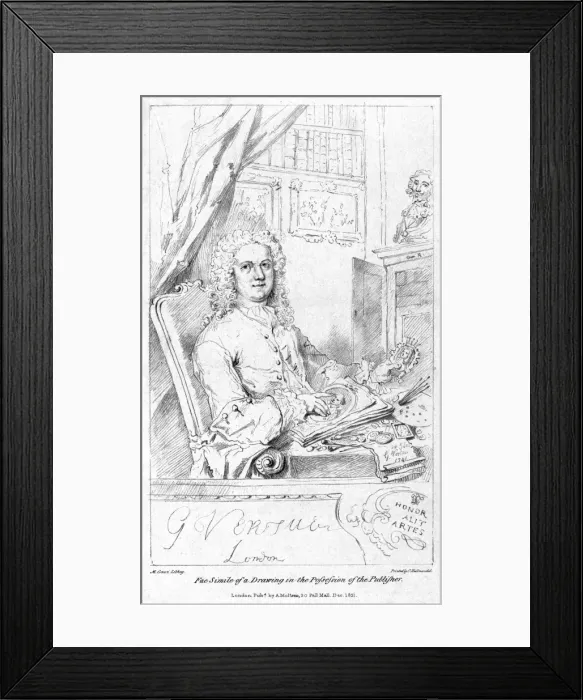 Framed Print : George Vertue, Engraver Framed Print : George Vertue, Engraver