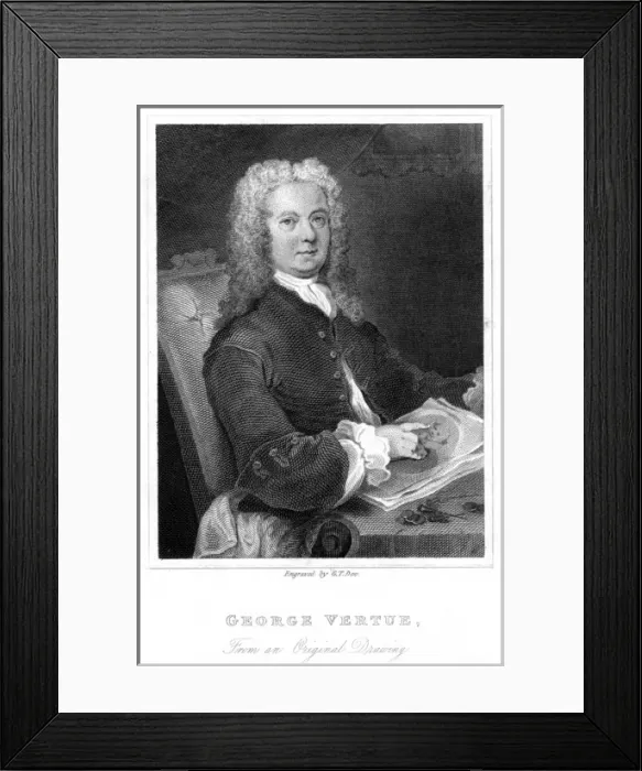 Framed Print : George Vertue, Engraver Framed Print : George Vertue, Engraver