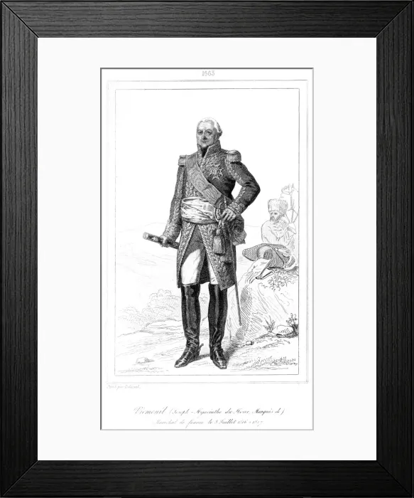 Framed Print : Marquis De Viemenil Framed Print : Marquis De Viemenil