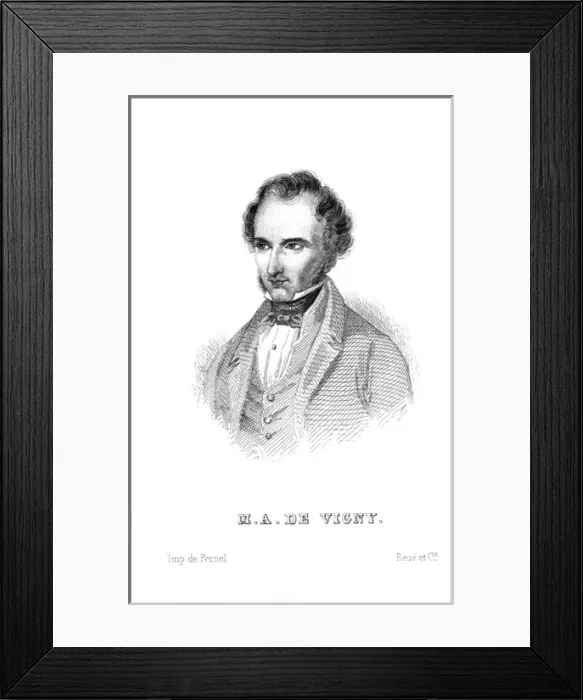 Framed Print : Alfred De Vigny - 4 Framed Print : Alfred De Vigny - 4
