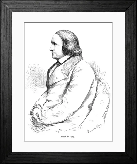 Framed Print : Alfred De Vigny - 5 Framed Print : Alfred De Vigny - 5
