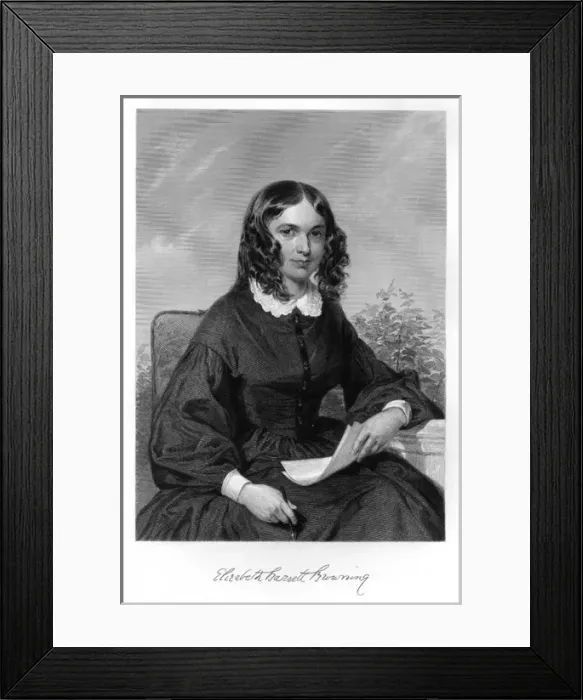 Framed Print : Eliz. Barrett Browning Framed Print : Eliz. Barrett Browning