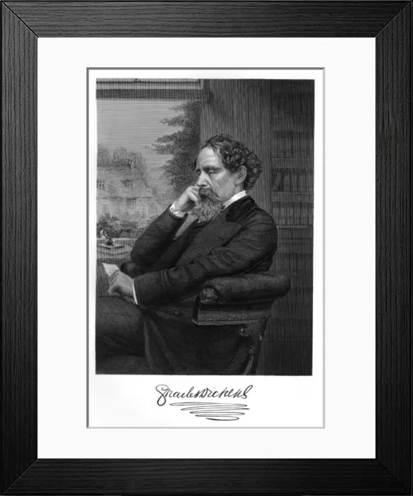 Framed Print : Charles Dickens Framed Print : Charles Dickens