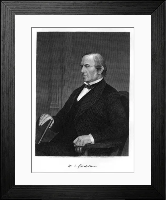 Framed Print : GLADSTONE. WILLIAM EWART GLADSTONE liberal statesman Framed Print : GLADSTONE. WILLIAM EWART GLADSTONE liberal statesman