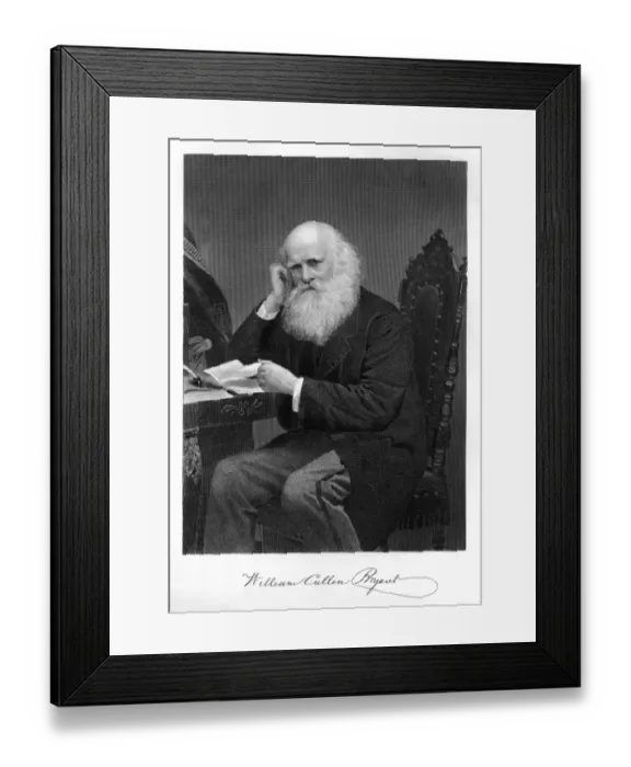 Framed Print : William Cullen Bryant Framed Print : William Cullen Bryant
