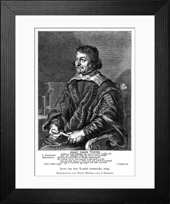 Framed Print : Joost Van Den Vondel Framed Print : Joost Van Den Vondel