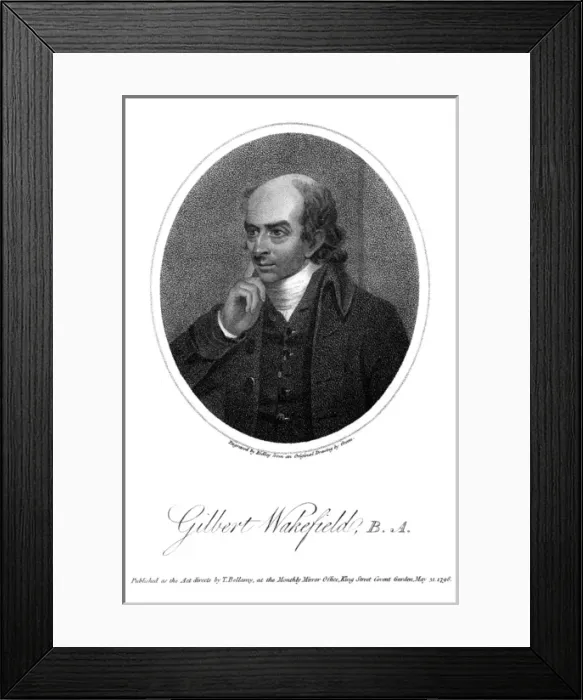 Framed Print : Gilbert Wakefield - 2 Framed Print : Gilbert Wakefield - 2