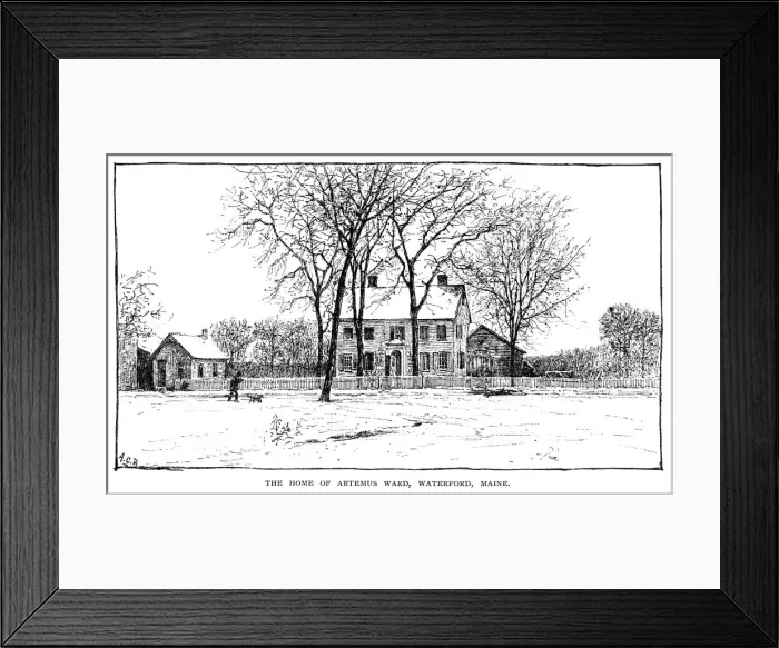 Framed Print : Artemus Ward Home Framed Print : Artemus Ward Home
