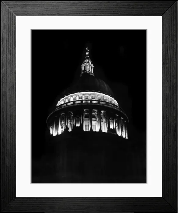 Framed Print : Floodlit St. Paul s Framed Print : Floodlit St. Paul s