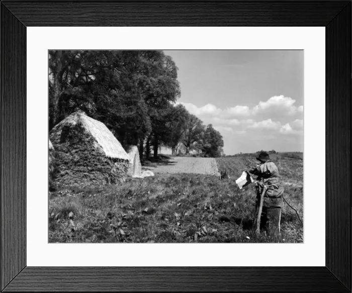 Framed Print : Scarecrow on a Farm Framed Print : Scarecrow on a Farm