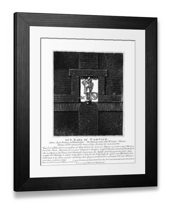 Framed Print : Guy Earl of Warwick Framed Print : Guy Earl of Warwick