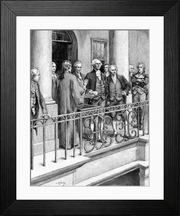 Framed Print : Washington Swears Framed Print : Washington Swears