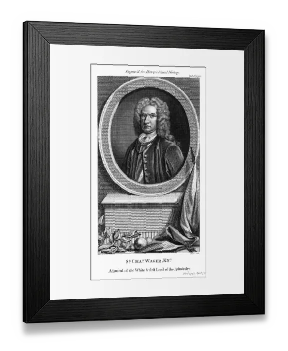 Framed Print : Sir Charles Wager Framed Print : Sir Charles Wager