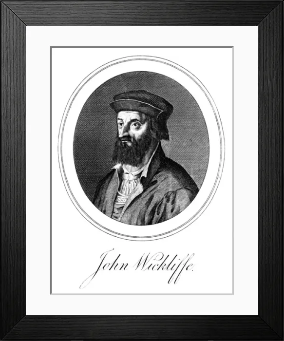 Framed Print : John Wyclif Framed Print : John Wyclif